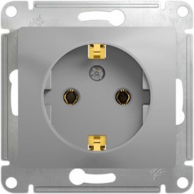 

Розетка Schneider Electric Glossa GSL000343 (алюминий)