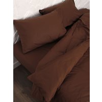 1.5-спальный комплект постельного белья Loon Emily (1.5-спальный, наволочка 50x70, коричневый)