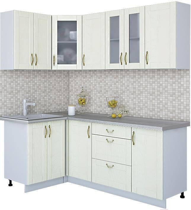 

Готовая кухня Интерлиния Мила Крафт 1.2x2.0 (дуб снежный)