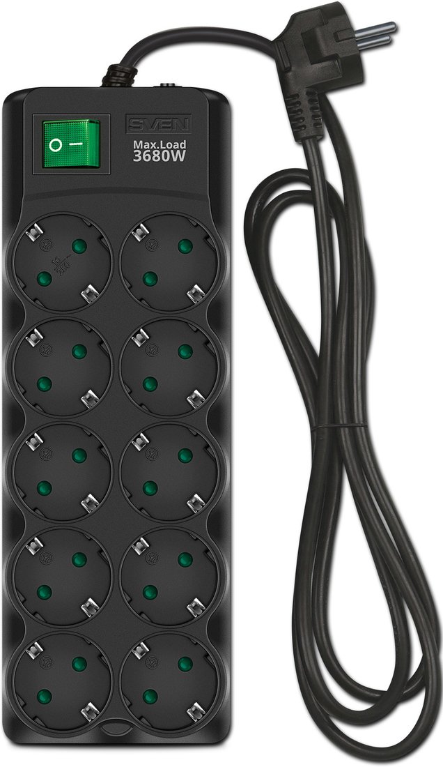 Сетевой фильтр SVEN SF-10E-16 (3 м)