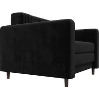 Кресло-кровать Лига диванов Лига-070 132561 (велюр Seven 35 черный)