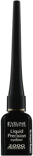 Подводка жидкая Eveline Cosmetics Precision Eyeliner 2000 Procent черный (4 мл)