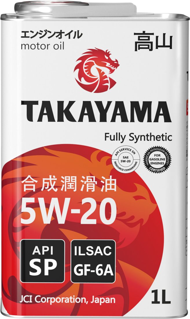 

Моторное масло Takayama SAE 5W-20 ILSAC GF-6А 1л