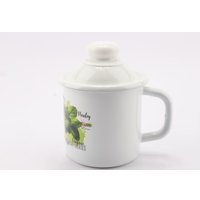 Кружка Эмаль Базилик 01-0207/4 (с крышкой)