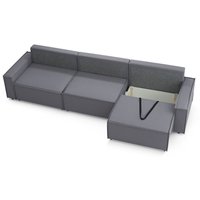 Диван Mio Tesoro Дюссельдорф 293 1.5ек-1.5ек-1.5ек (1173 Savanna Plus Grafit)