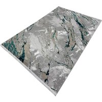 Ковер для жилой комнаты Radjab Carpet Афина Прямоугольник 9012A 12861RK (1.6x2.3, Grey/D.Green)