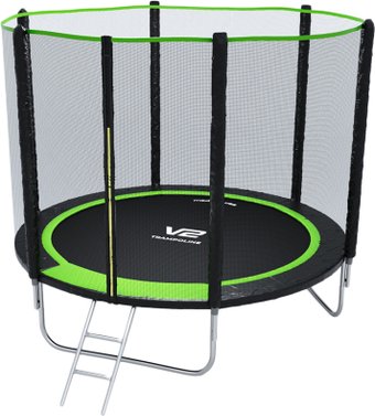 Батут V2 Trampoline Prime 8FT 252 см (с внешней сеткой и лестницей)