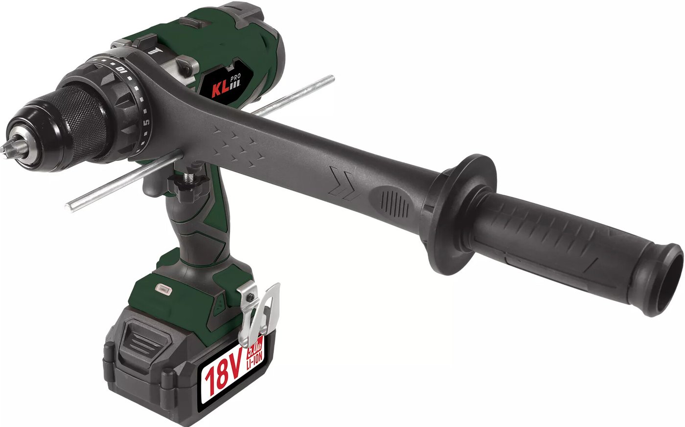 

Ударная дрель-шуруповерт KLPRO KLDM18BHX-50 (с 2-мя АКБ, кейс)