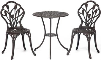 Обеденная группа TetChair Secret De Maison Waltz of flowers (алюминиевый сплав, бронзовый)