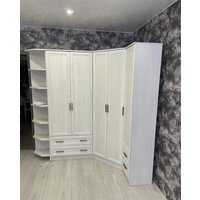 Шкаф распашной Астрид-Мебель Принцесса выдв. штанга+полки (2 ящика) Астрид