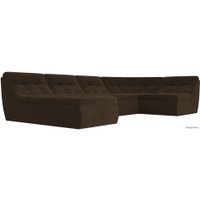 П-образный диван Лига диванов Холидей 101849 (коричневый)