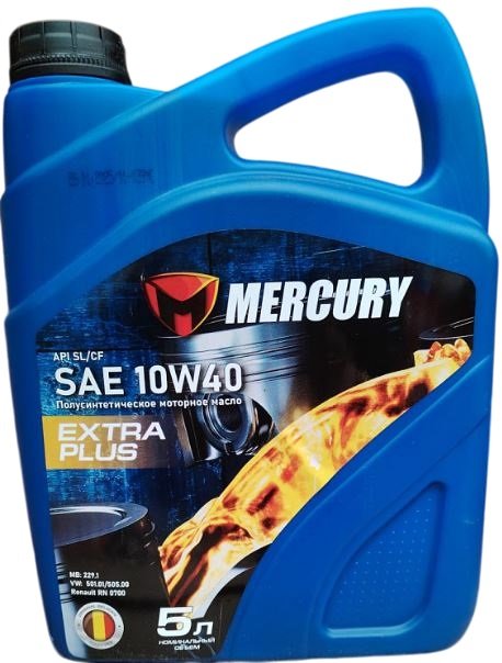 

Моторное масло Mercury Auto Extra Plus 10W-40 SL/CF 5л