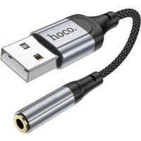 Адаптер Hoco LS36 USB Type-A - 3.5 jack (черный)
