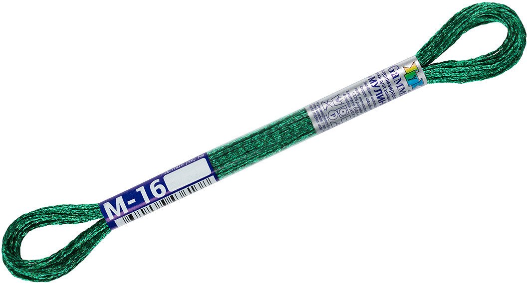 

Нитки для вышивания Gamma М-16 8 м (изумрудный)
