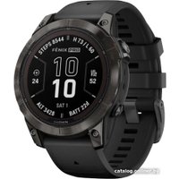 Умные часы Garmin Fenix 7 Pro Sapphire Solar (карбоново-серый титан/черный)