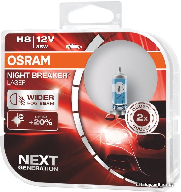 Галогенная лампа Osram H8 64212NL-HCB 2шт