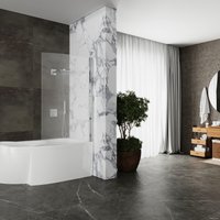 Стеклянная шторка для ванны Roxen Veria 52050-90 90х140 в Бресте