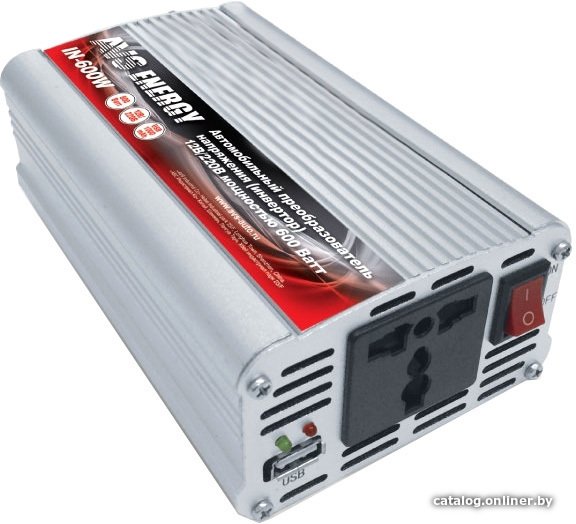 

Автомобильный инвертор AVS 24/220V IN-600W-24
