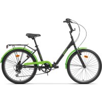 Велосипед AIST Smart 24 2.1 2025 (черный/зеленый)