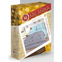 1.5-спальный комплект постельного белья Milanika Письмо 1.5сп (поплин)