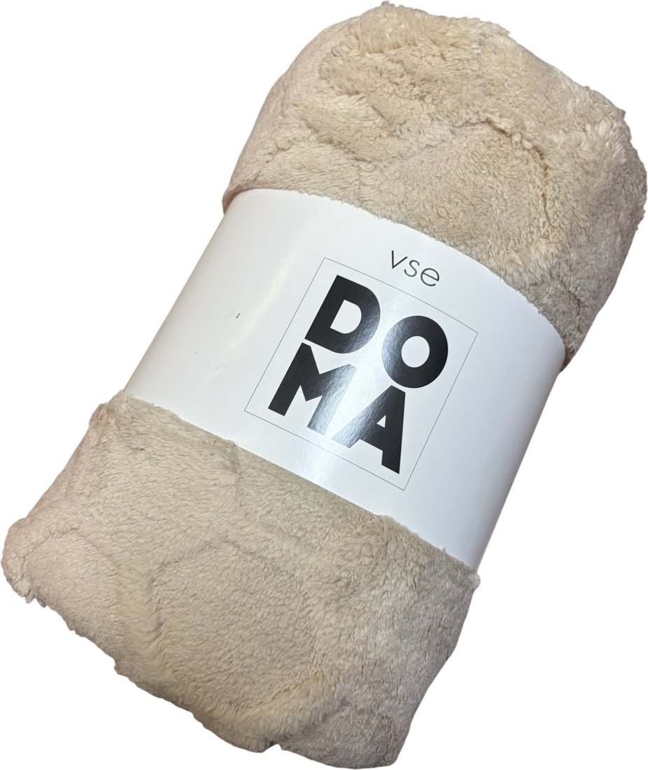 Плед Миланка Vse Doma 180x200 (соты/бежевый)