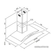 Кухонная вытяжка ZorG Cristal Glass 60