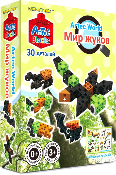 

Конструктор Знаток Artec Blocks Мир жуков