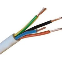 Провод силовой ВЭКЗ ПВС 4x2.5 (100 м, белый)