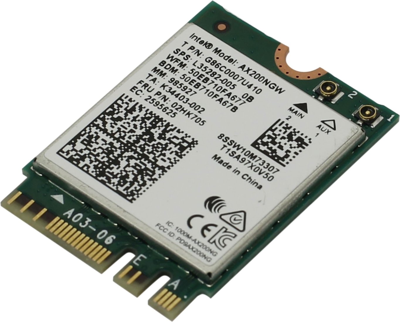 

Wi-Fi/Bluetooth адаптер Intel AX200NGW