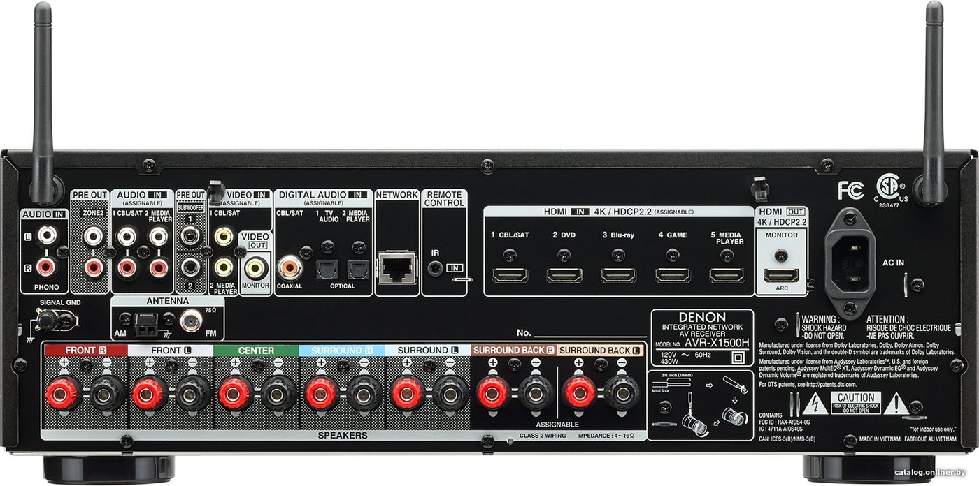 Denon AVR-X1500H AV ресивер купить в Минске