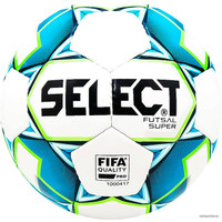 Футзальный мяч Select Futsal Super FIFA (4 размер, белый/голубой)