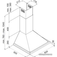 Кухонная вытяжка MAUNFELD Retro Frame 60 (черный)