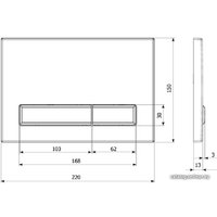 Панель смыва Lavinia Boho Relfix 38050603 (белый/светлое дерево)