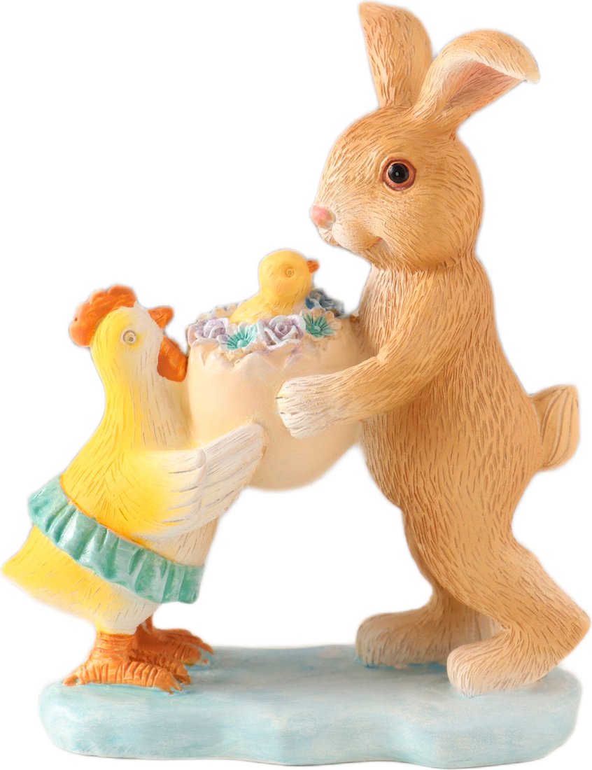 

Статуэтка Sima-Land Зайчик и курочка с цыпленком в скорлупе 10583282