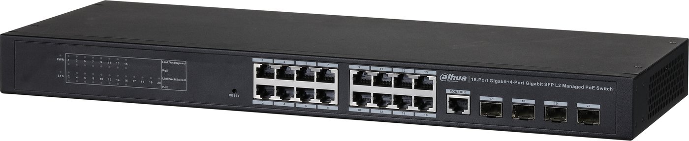 

Управляемый коммутатор 2-го уровня Dahua PFS4420-16GT-240