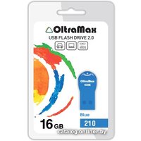 USB Flash OltraMax 210 16GB (синий) [OM-16GB-210-Blue]