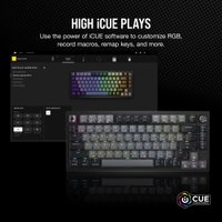 Клавиатура Corsair K65 Plus Wireless (темно-серый, Corsair MLX Red, нет кириллицы)
