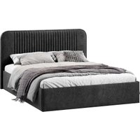 Кровать Трия Тиффани Тип 1 c ПМ и заглушиной 160x200 (микровелюр Wellmart Graphite) в Бресте