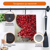 Кухонные весы Home Element HE-SC935 (брусничная россыпь)
