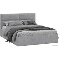 Кровать Трия Глосс универсальный тип 1 160x200 (микровелюр Wellmart Silver)