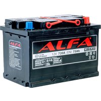 Автомобильный аккумулятор ALFA Hybrid 75 R (75 А·ч)