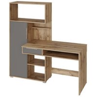 Стол НК-Мебель Квадро 74264629 (дуб вотан/графит)