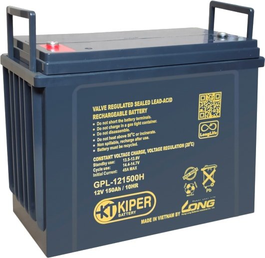 

Аккумулятор для ИБП Kiper GPL-121500H (12В/150 А·ч)