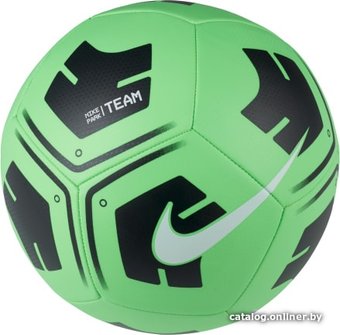 Футбольный мяч Nike Park Team CU8033-310 (5 размер, зеленый/черный)