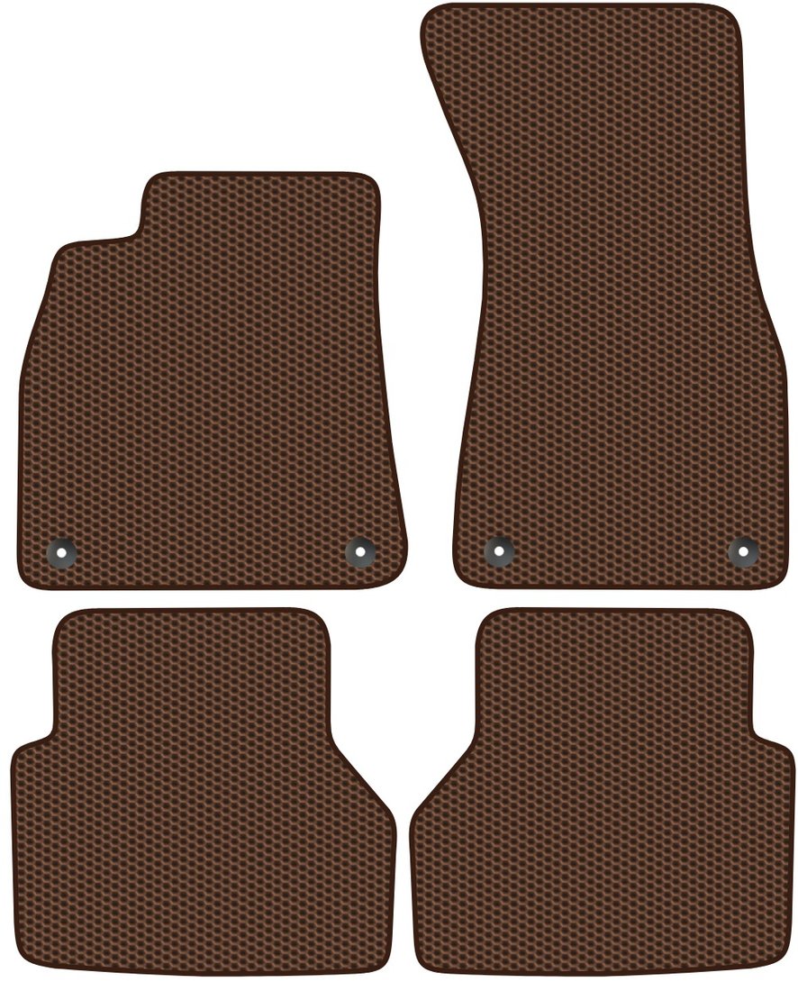 

Комплект ковриков для авто Alicosta Audi A6 Allroad quattro IV (универсал / C8) 2019 - Н.В. (коричневый, сота)