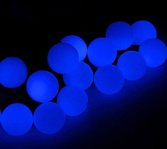 Светодиодная гирлянда Luazon Метраж Шарики Led-50 (6 м, синий) [538714]