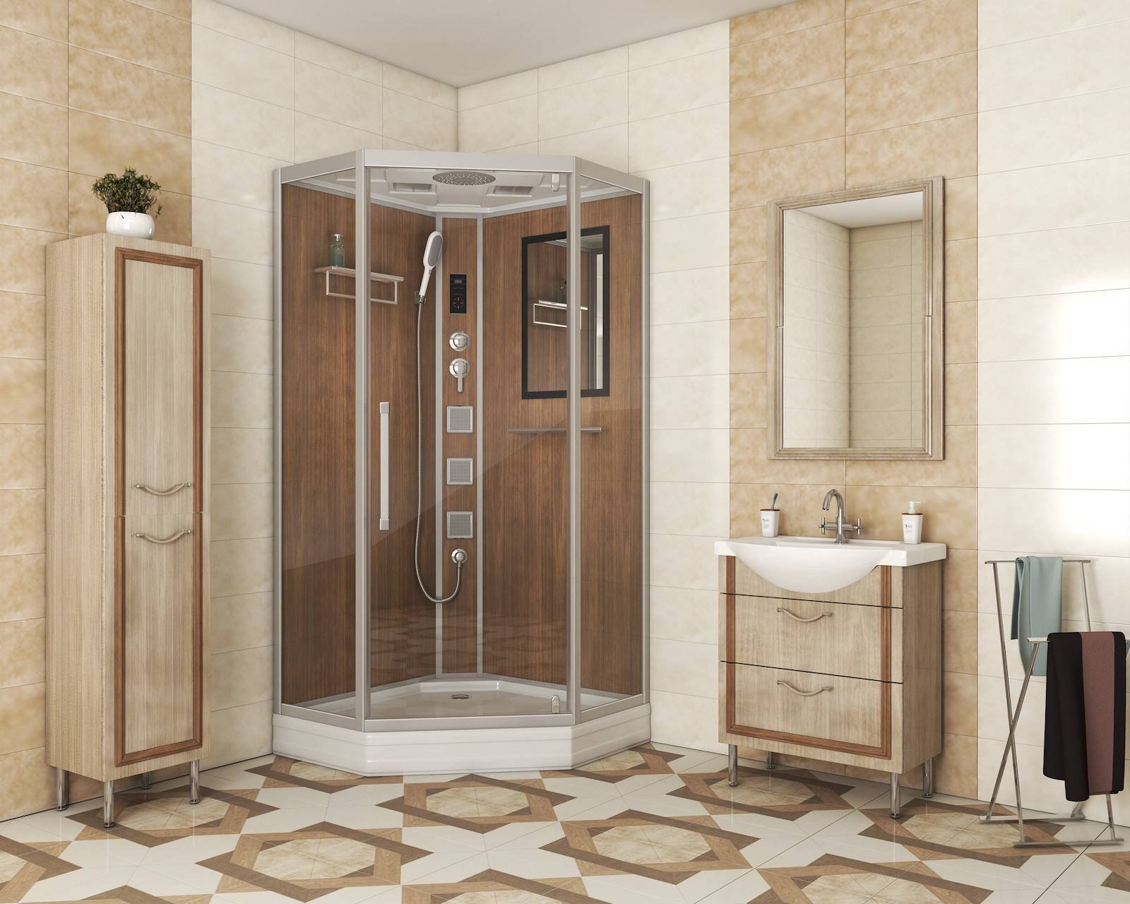 

Душевая кабина Niagara NG-7717WD 100x100x220