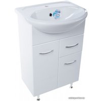  Tivoli Тумба Сити 55 462317 с умывальником Уют 55 (белый)