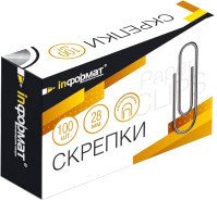 

Скрепки inФормат 28 мм PCM28-100 (100 шт, серебристый)