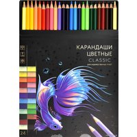 Набор цветных карандашей Феникс+ Классик 64098 (24 цв)